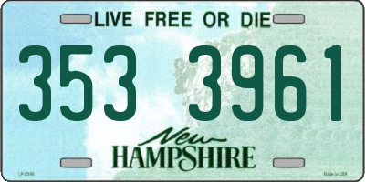 NH license plate 3533961
