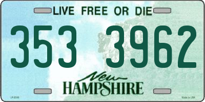 NH license plate 3533962