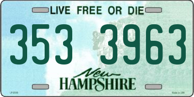 NH license plate 3533963