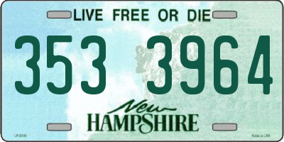 NH license plate 3533964