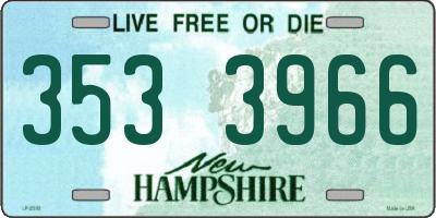 NH license plate 3533966