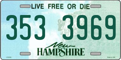 NH license plate 3533969