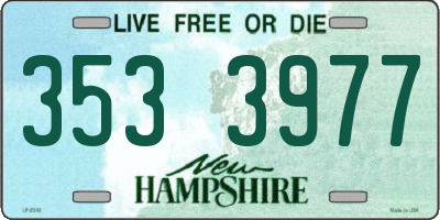 NH license plate 3533977