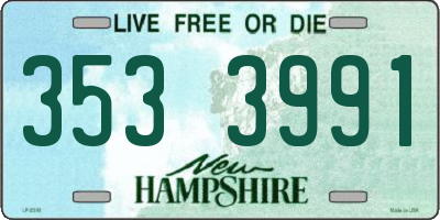 NH license plate 3533991