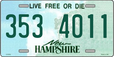 NH license plate 3534011