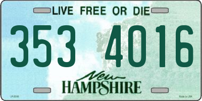 NH license plate 3534016
