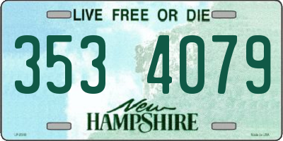 NH license plate 3534079