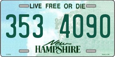 NH license plate 3534090