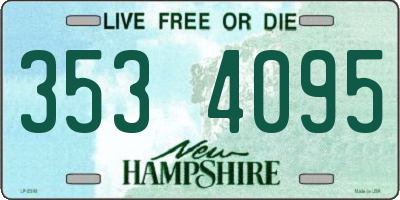 NH license plate 3534095