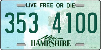 NH license plate 3534100