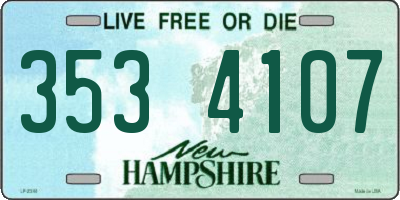 NH license plate 3534107