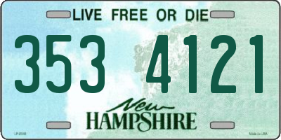 NH license plate 3534121