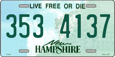 NH license plate 3534137
