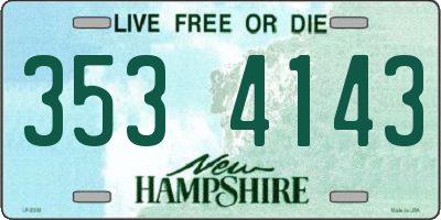 NH license plate 3534143