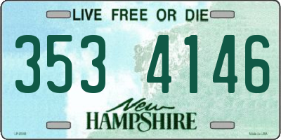 NH license plate 3534146