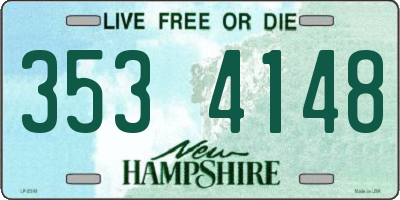 NH license plate 3534148