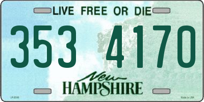 NH license plate 3534170