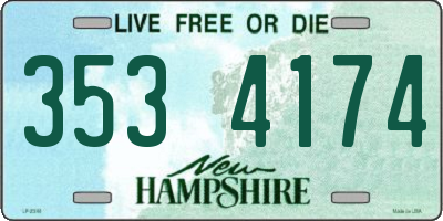 NH license plate 3534174