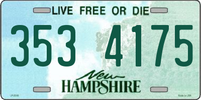 NH license plate 3534175