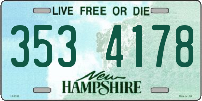 NH license plate 3534178
