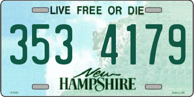 NH license plate 3534179