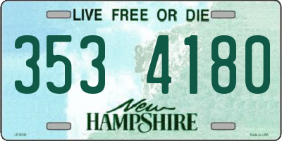 NH license plate 3534180