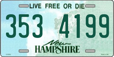 NH license plate 3534199