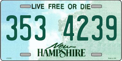 NH license plate 3534239