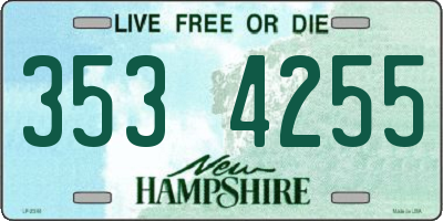 NH license plate 3534255