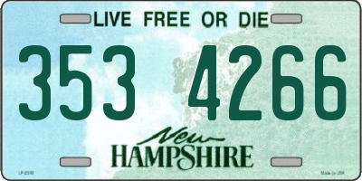 NH license plate 3534266