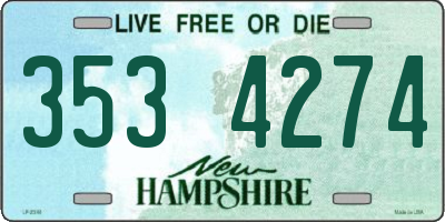 NH license plate 3534274