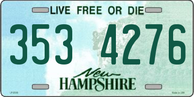 NH license plate 3534276