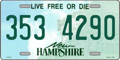 NH license plate 3534290