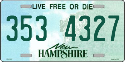 NH license plate 3534327