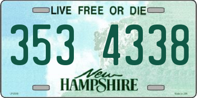 NH license plate 3534338