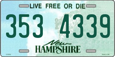 NH license plate 3534339