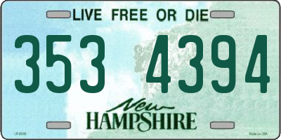 NH license plate 3534394