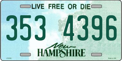 NH license plate 3534396