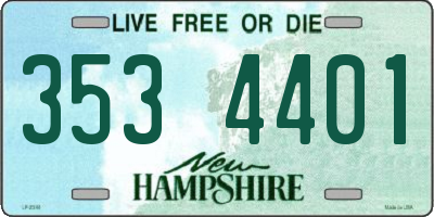 NH license plate 3534401