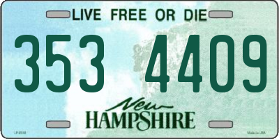 NH license plate 3534409