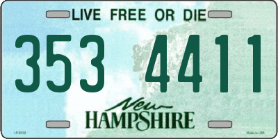 NH license plate 3534411
