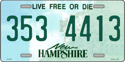 NH license plate 3534413