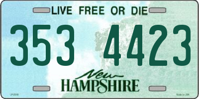 NH license plate 3534423
