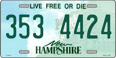 NH license plate 3534424