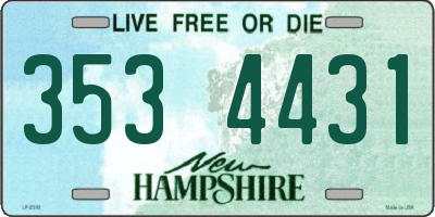 NH license plate 3534431