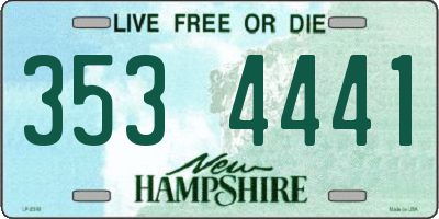 NH license plate 3534441
