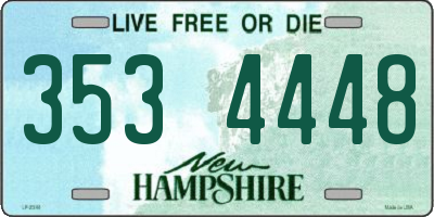NH license plate 3534448