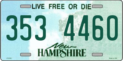 NH license plate 3534460