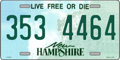 NH license plate 3534464