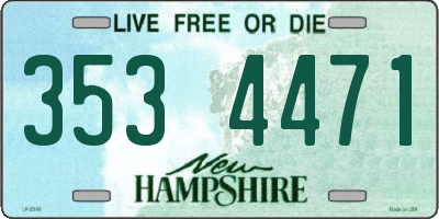 NH license plate 3534471